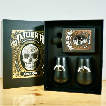 Gin - Amuerte Coca Leaf Gin Black Gift Box Edition / 70cl / 43%