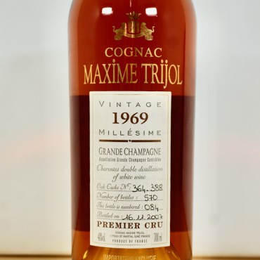 Cognac - Maxime Trijol Vintage 1969 Millésime Grande Champagne / 70cl / 40%