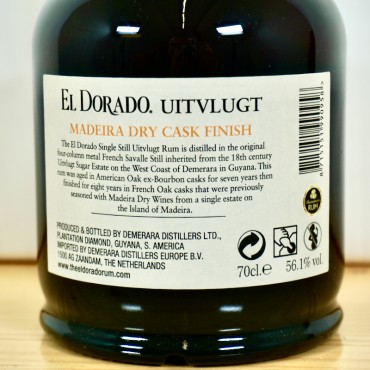 Rum - El Dorado Uitvlugt Special Cask Finish 2006/2021 Madeira Dry Casks / 70cl / 56.1%