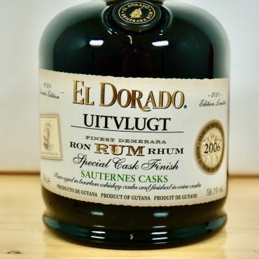 Rum - El Dorado Uitvlugt Special Cask Finish 2006/2021 Sauternes Casks / 70cl / 58.1%