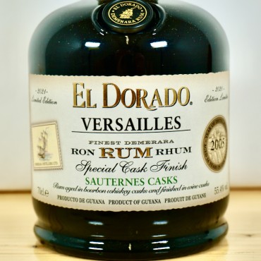 Rum - El Dorado Versailles Special Cask Finish 2005/2021 Sauternes Casks / 70cl / 55.4%