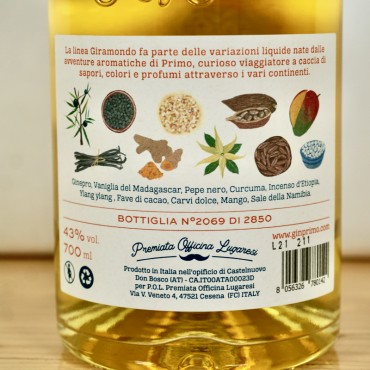 Gin - Primo Africa Giramondo / 70cl / 43%