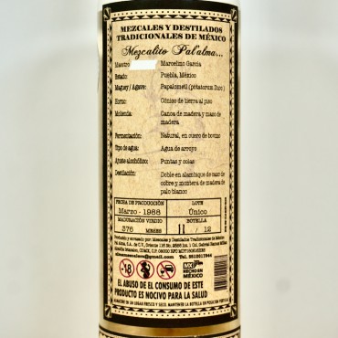 Pal'Alma Papalometl Puebla 27 Years by Almamezcalera Destilado de Agave / 70cl / 50%