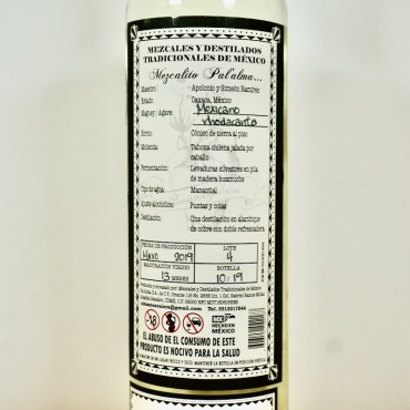 Pal'Alma Oaxaca Mexicano by Almamezcalera Destilado de Agave / 70cl / 70%