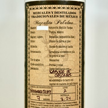 Destilado de Agave - Pal'alma Cascabel / 70cl / 53%