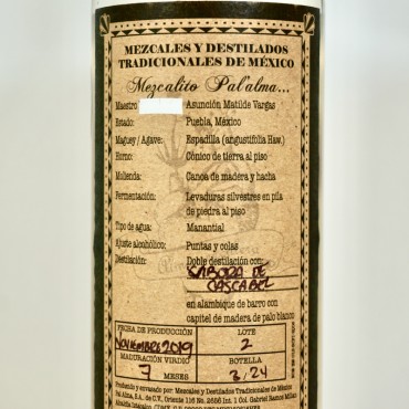 Pal'Alma Cascabel by Almamezcalera Destilado de Agave / 70cl / 53%