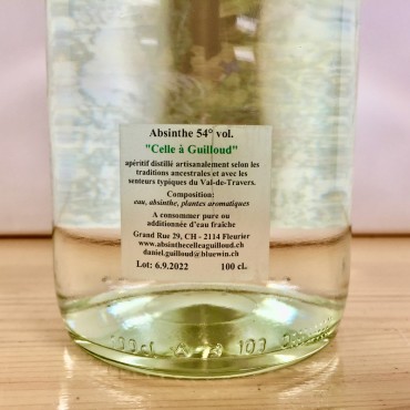 Absintherie Guilloud, Absinthe La Fin de la Fée Verte "Guguss", 100 cl, 54 % vol.