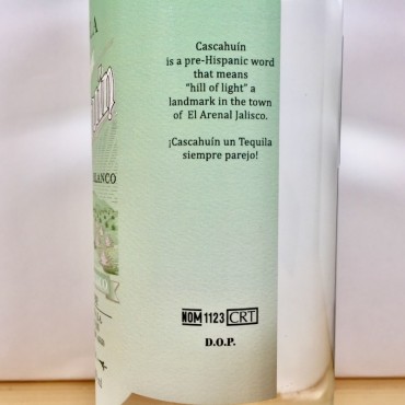 Cascahuin Tequila Blanco, 70 cl, 40 % vol.