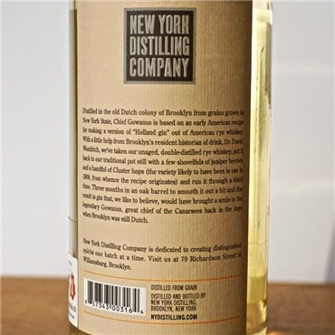 Gin - NY Distilling Chief Gowanus New Netherland Gin / 70cl /44% Gin 52,00 CHF