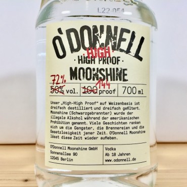 Liqueur - Moonshine O’Donnell High High Proof / 70cl / 72%