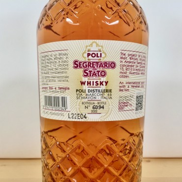 Poli Whisky di Poli Segretario di Stato, 70 cl, 43 % vol.