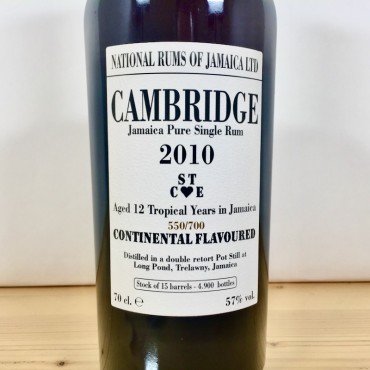 Rum - NRJ Cambridge 2010 STCE 12 Years / 70cl / 57%