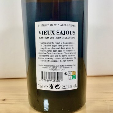Rum - Clairin Vieux Sajous 2017 Caroni Cask 5 Years / 70cl / 52.14%