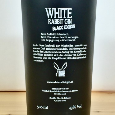 Gin - White Rabbit Black Edition / 50cl / 43%