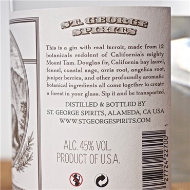 Gin - St. George Terroir / 70cl / 45% Gin 51,00 CHF