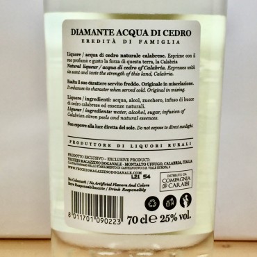 Liqueur - Diamante Acqua di Cedro / 70cl / 25%