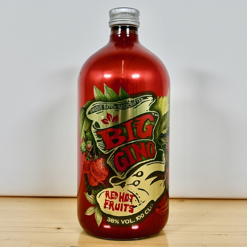 Gin - Big Gino Red Hot Fruits / 100cl / 38%