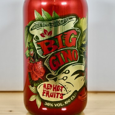 Gin - Big Gino Red Hot Fruits / 100cl / 38%