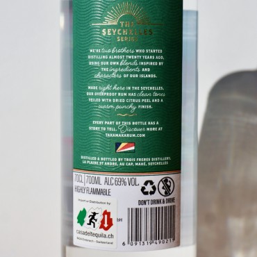 Rum - Takamaka Overproof White / 70cl / 69%