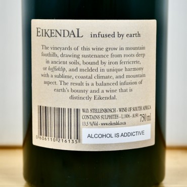 Wein - Eikendal Infused by Earth Cabernet Franc 2017 Südafrika / 75cl / 13.5%