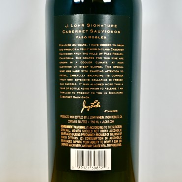 Wein - Jerry Lohr Signature Cabernet Sauvignon AVA 2017 USA / 75cl