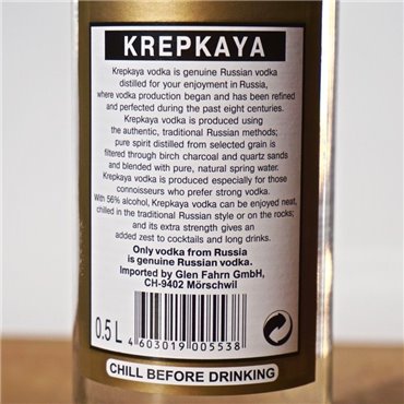 Vodka - Krepkaya / 50cl / 56% Vodka 33,00 CHF
