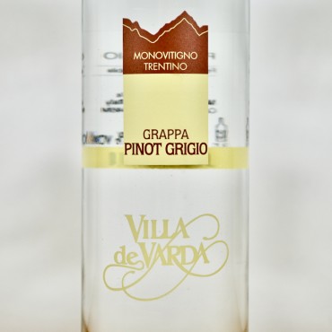 Grappa - Villa De Varda Giovane Pinot Grigio / 70cl / 40%