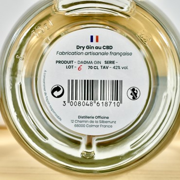 Gin - DAOMA CBD Dry Gin / 70cl / 42%