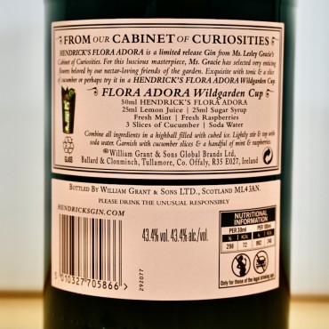 Gin - Hendrick's Flora Adora / 70cl / 43.4%