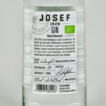 Gin - Josef Alpine Botanicals Bavarian Gin / 50cl / 42%