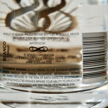 Tequila - 88 Eighty Eight Single Estate Blanco / 75cl / 40%