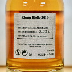 Rum - Bielle 2010 Grande Réserve / 50cl / 55.3%