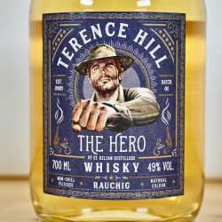Whisk(e)y - St. Kilian Terence Hill The Hero Rauchig Whisky 70cl / 49%