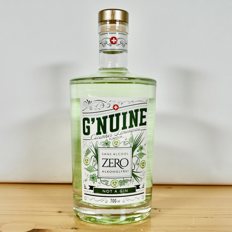 G’nuine Zero Cucumber Lemongrass Alkoholfrei (Gin‑Alternative) / 70 cl / 0,0 % vol.