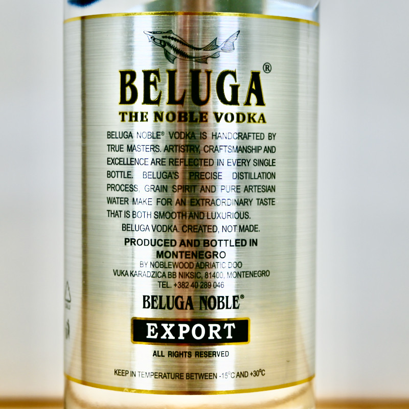 Vodka - Beluga Noble Classic / 70cl / 40%