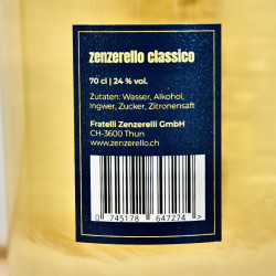 Liqueur - Zenzerello Classico Ingwer-Liqueur / 70cl / 22%