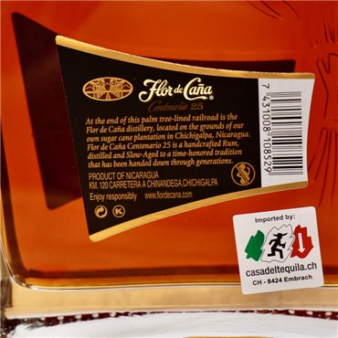 Rum - Flor de Cana Centenario 25 Years / 70cl / 40%