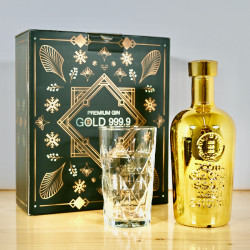 Gin - Gold 999.9 Old Edition Box & Glas / 70cl / 40%