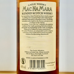 Macnamara Rum Finish Blended Whisky, 70 cl, 40 % vol.