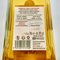 1800 Reserva Reposado Tequila, 70 cl, 38 % vol.