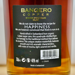 Rum - Banqero Copper Swiss Premium Rum / 70cl / 40%