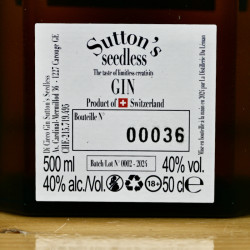 Gin - Sutton's Seedless Gin / 50cl / 40%