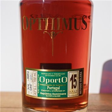 Rum - Opthimus 15 Years Oporto / 70cl / 43% Rum 83,00 CHF