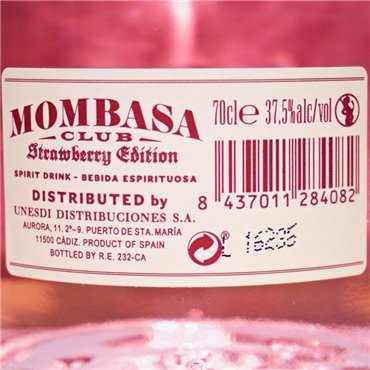 Gin - Mombasa Club Strawberry / 70cl / 37.5% Gin 56,00 CHF