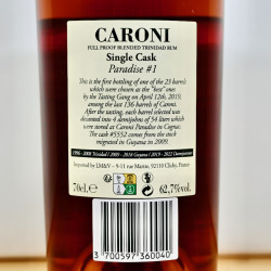 Rum - Caroni Paradise No 1 1996 Cask 5552 / 70cl / 62.7%