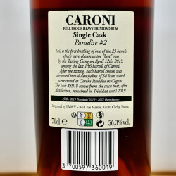 Rum - Caroni Paradise No 2 1998 Cask 3918 / 70cl / 56.3%