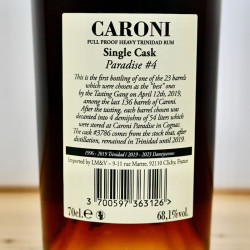 Rum - Caroni Paradise No 4 1996 Cask 3786 / 70cl / 68.1%