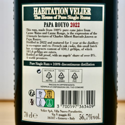 Rum - Habitation Velier Papa Rouyo 1 Years 2022 / 70cl / 56.7%