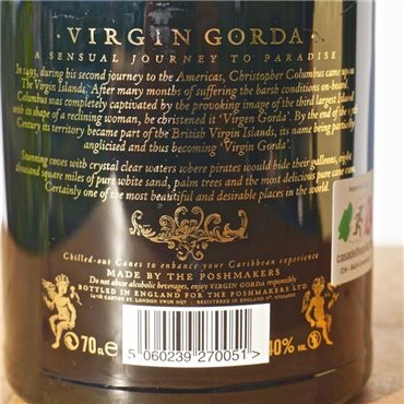 Rum - Virgin Gorda 1493 Spanish Heritage / 70cl / 40% Rum 52,00 CHF