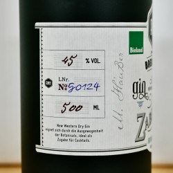Gin - AMH Brennerei Zaberfeld Zabergäu New Western Dry / 50cl / 45%